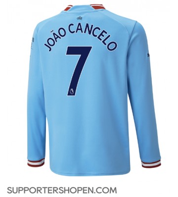 Manchester City Joao Cancelo #7 Hemma Matchtröja 2022-23 Långärmad